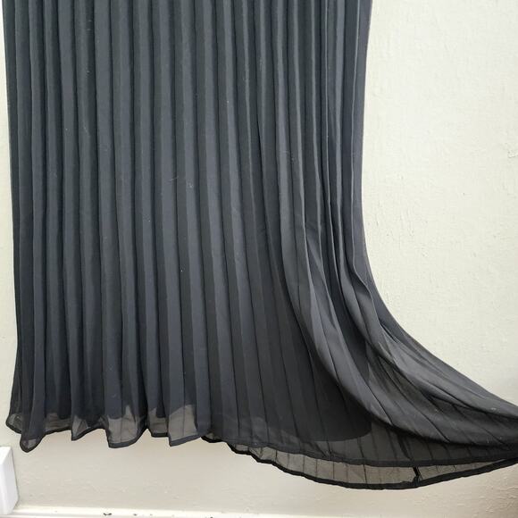 NEW Lulus Ideal Occasion Black Pleated Flutter Sleeve Backless Maxi Dress - Picture 6 of 13